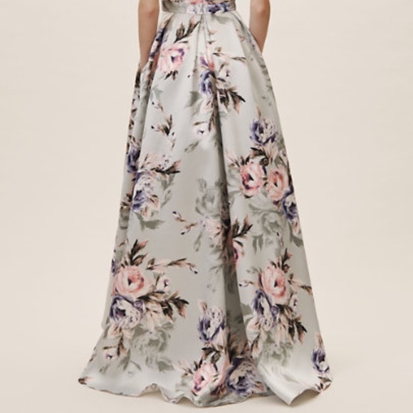 Anthropologie BHLDN Floral Strapless Dulcie Dress - Picture 4 of 4